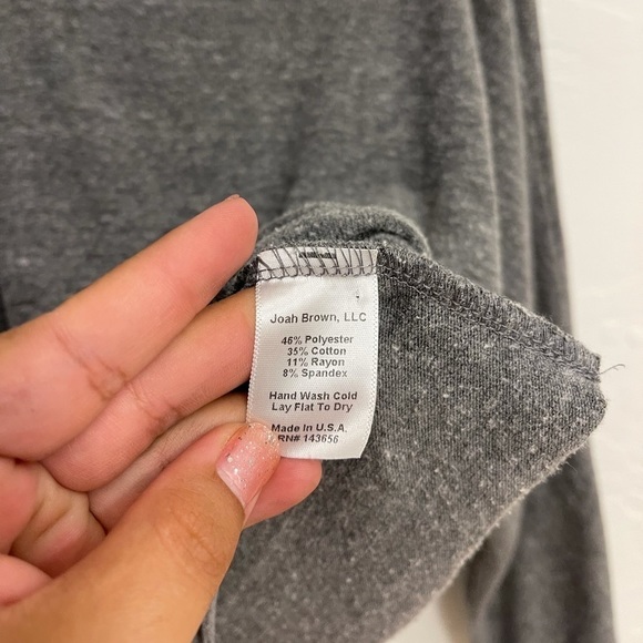 Joah Brown Cocoon Hoodie Grey Women’s Size S/M - Picture 3 of 5